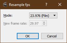 resample fps