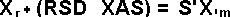 Finding the X coordinate of the apparent position of star S, viewed from a mid-mission point