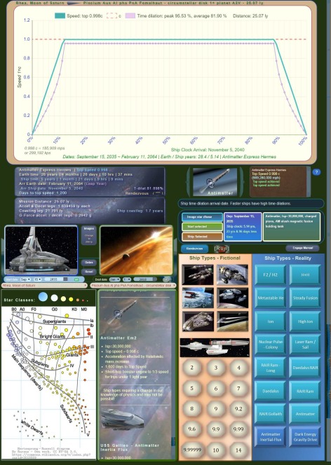  Trip Calculator point to point educational astronomy project 